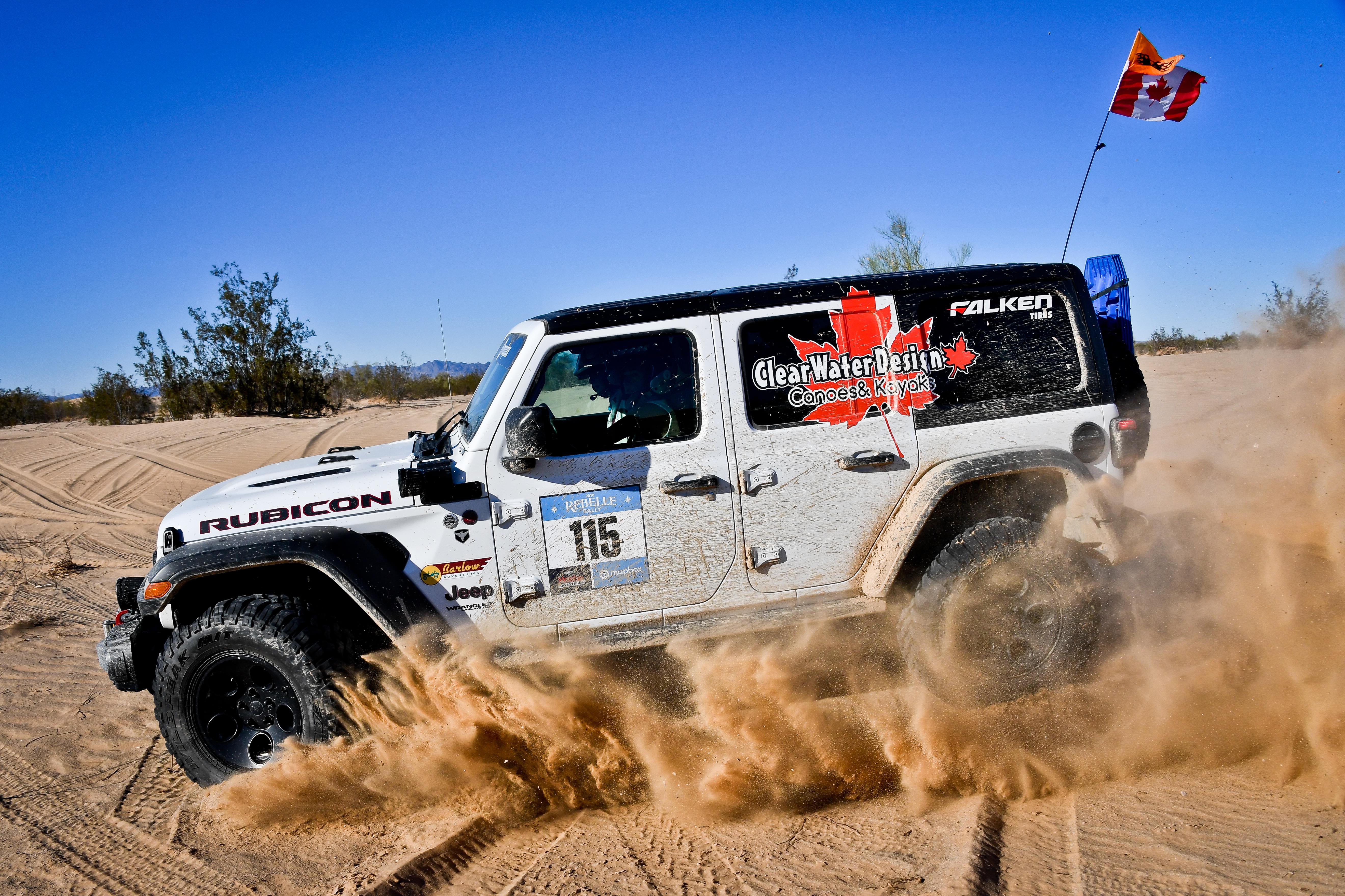 Jeep Wrangler Rubicons and Porsche Cayenne Capture Top Positions at the 2018 Rebelle Rally